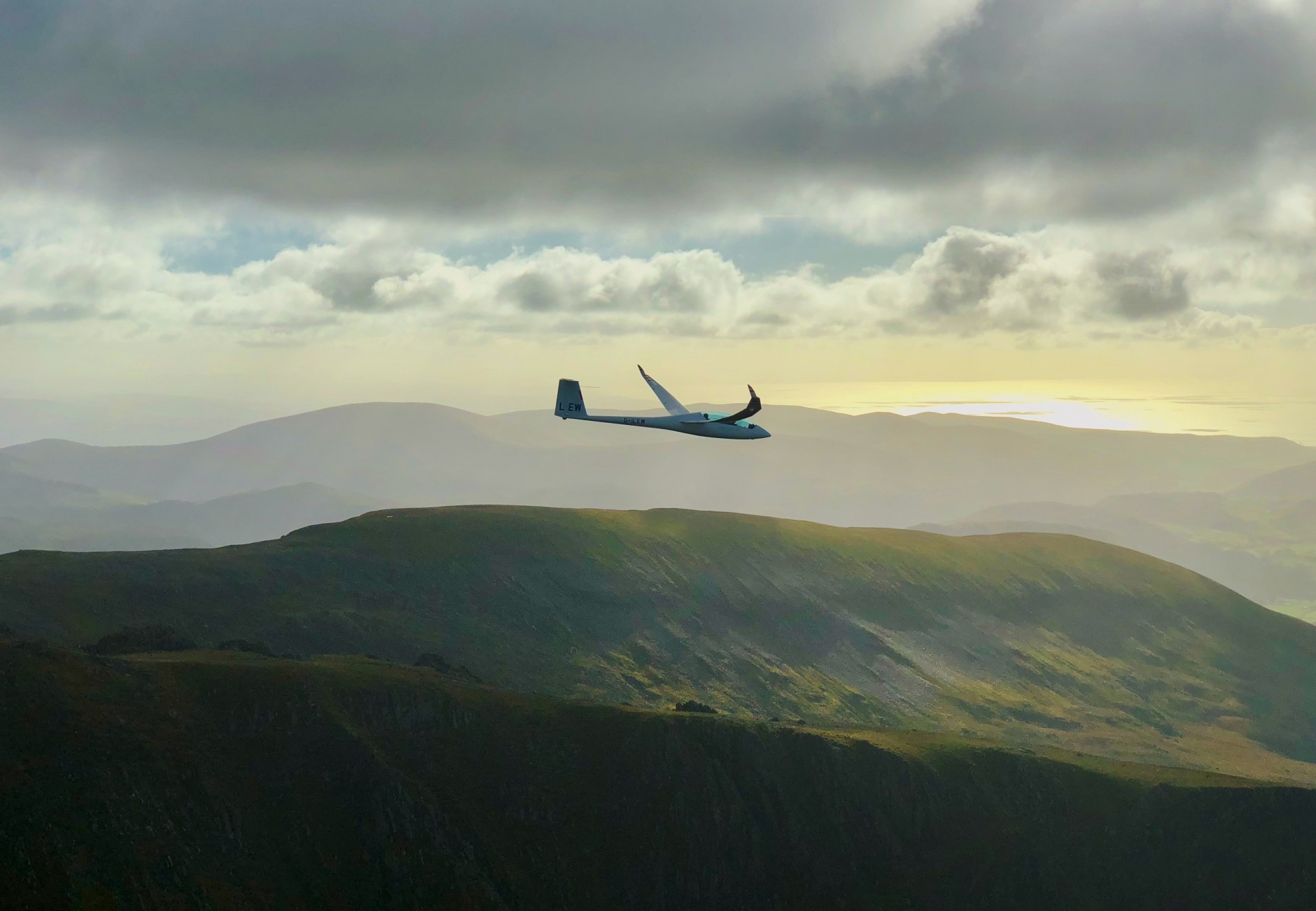 Glider Along The Ridge