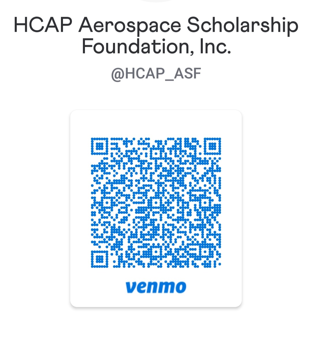 HCAP ASF Venmo QR