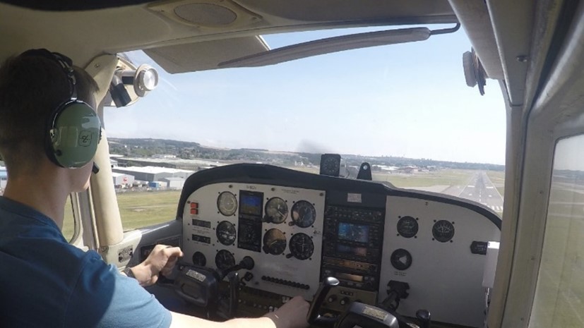 Will Cooper Approaching Runway 16 Aberdeen